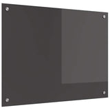 Vidaxl keuken spatscherm donkergrijs 80 x 60 cm gehard glas