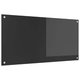 Vidaxl keuken spatscherm donkergrijs 100 x 50 cm gehard glas