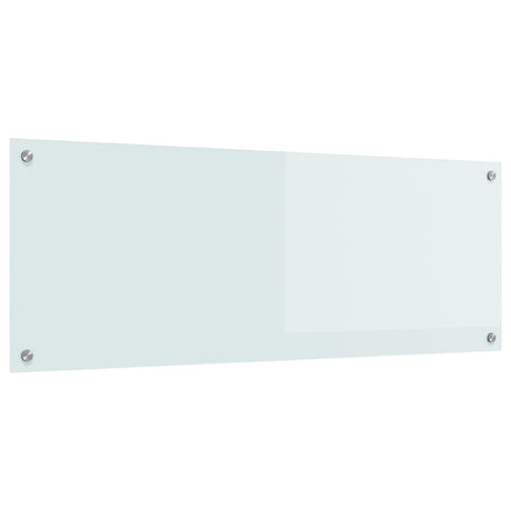 Vidaxl keuken spatscherm wit 110 x 40 cm gehard glas