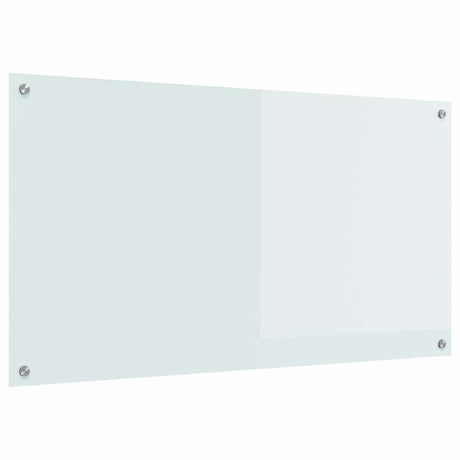 Vidaxl keuken spatscherm wit 110 x 60 cm gehard glas