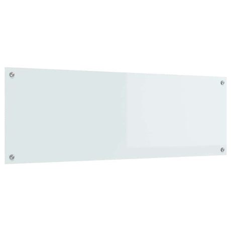 Vidaxl keuken spatscherm wit 120 x 40 cm gehard glas