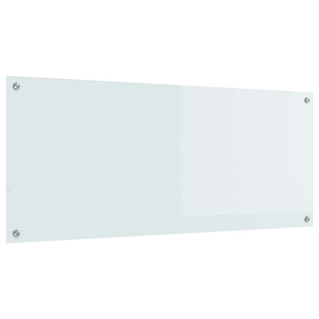 Vidaxl keuken spatscherm wit 120 x 50 cm gehard glas