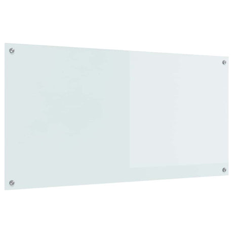 Vidaxl keuken spatscherm wit 120 x 60 cm gehard glas
