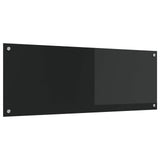 Vidaxl keuken spatscherm zwart 110 x 40 cm gehard glas