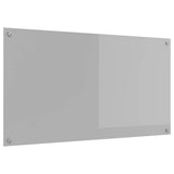 Vidaxl keuken spatscherm lichtgrijs 110 x 60 cm gehard glas
