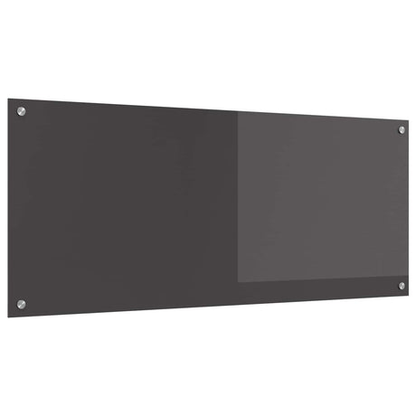 Vidaxl keuken spatscherm donkergrijs 120 x 50 cm gehard glas