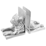 Vidaxl boekensteunen 2 pcs zilver 12 x 15 x 18 cm aluminium