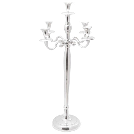 Vidaxl kaarsenhouder zilver 32 x 32 x 79,5 cm aluminium