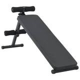 Vidaxl opkrolbank zwart 124 x 33,5 x 55 cm gepoedercoat staal