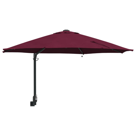Vidaxl tuinparasol bordeaux rood 248 x 248 x 148 cm polyester en staal