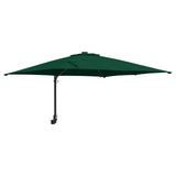 Vidaxl tuinparasol groen 248,5 x 247,5 x 160 cm polyester en staal