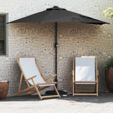 Vidaxl tuinparasol zwart 294 x 150 x 224 cm polyester en staal