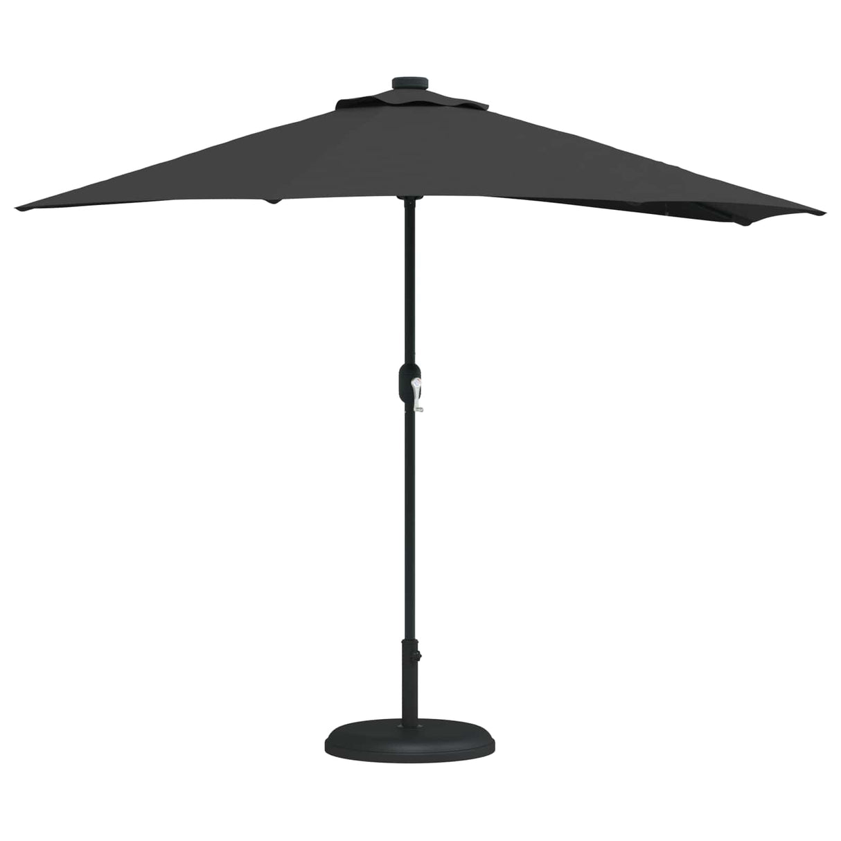 Vidaxl tuinparasol zwart 294 x 150 x 224 cm polyester en staal
