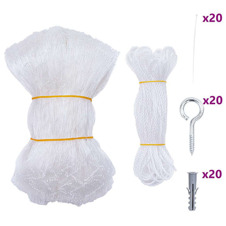 Vidaxl kattennet transparant 3x2 m nylon