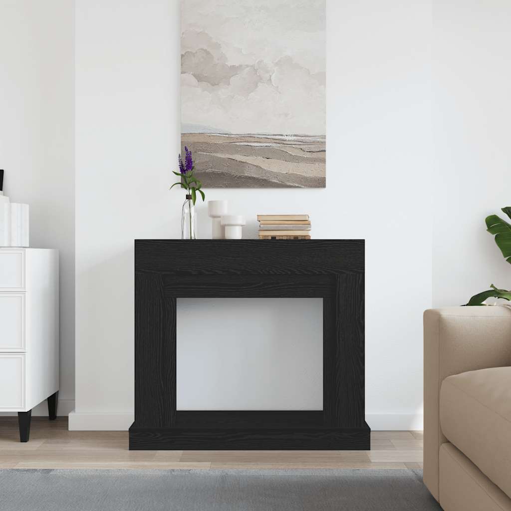 Vidaxl haardombouw 100x30x87,5 cm spaanplaat zwart eikenkleurig