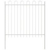Vidaxl tuinhek 2 pcs wit 3,4 x 0,8 m poedercoating staal