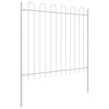 Vidaxl tuinhek 2 pcs wit 3,4 x 0,8 m poedercoating staal