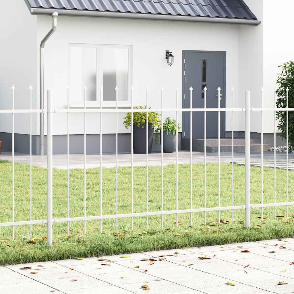 Vidaxl tuinhek 3 pcs wit 5,1 x 1,2 m poedercoating staal