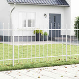 Vidaxl tuinhek 3 pcs wit 5,1 x 1,2 m poedercoating staal