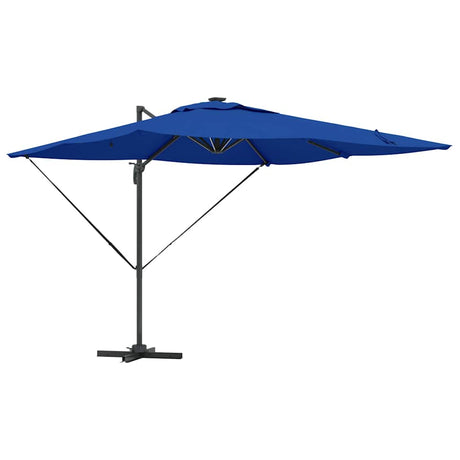 Vidaxl parasol azure blauw 286 x 284 x 270 cm aluminium en polyester