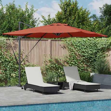Vidaxl parasol terracotta 286 x 284 x 270 cm aluminium en polyester