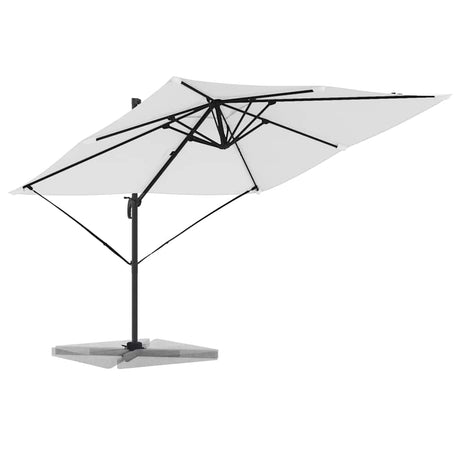 Vidaxl roma parasol beige 286 x 284 x 265 cm aluminium en polyester