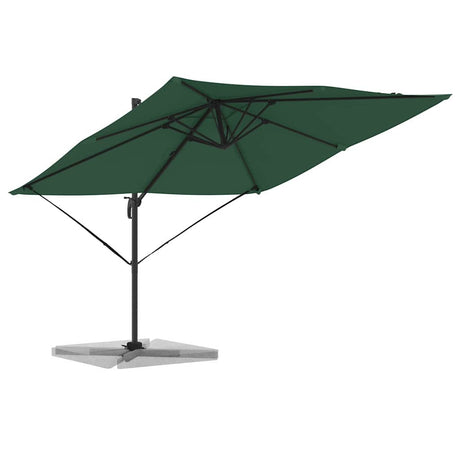Vidaxl roma parasol groen 286 x 284 x 265 cm aluminium en polyester