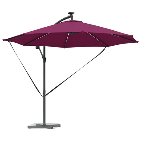 Vidaxl parasol bordeaux rood 294 x 294 x 248 cm polyester en aluminium