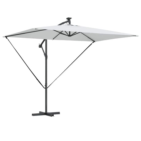 Vidaxl parasol zand 294 x 200 x 270 cm polyester en aluminium