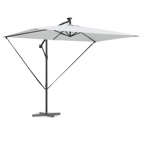 Vidaxl parasol zand 294 x 200 x 270 cm polyester en aluminium