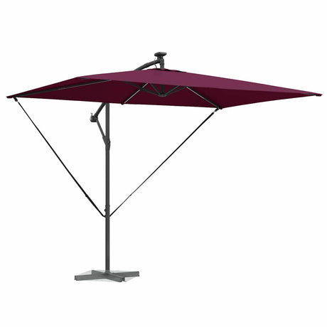 Vidaxl parasol bordeaux rood 294 x 200 x 270 cm polyester en aluminium