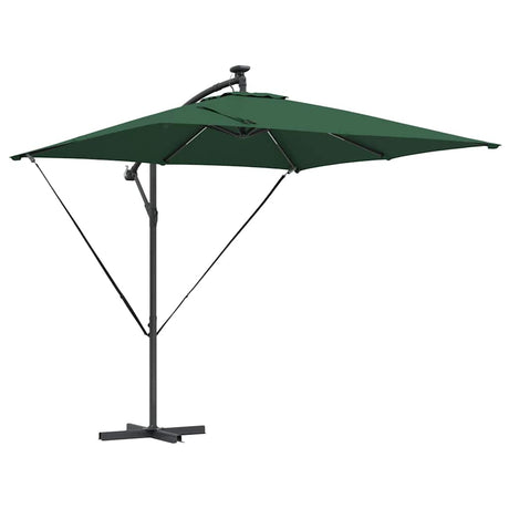 Vidaxl cantilever banana parasol groen 249 x 249 x 250 cm