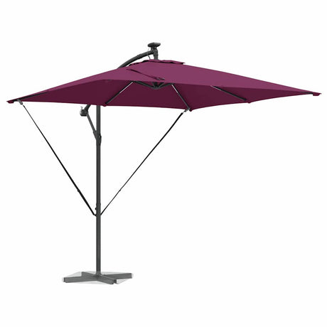 Vidaxl cantilever banana parasol bordeauxrood 249 x 249 x 250 cm