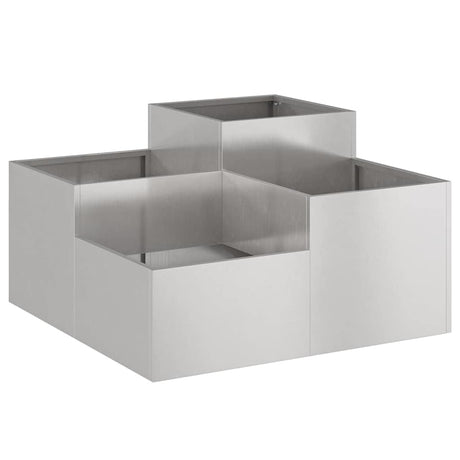 Vidaxl tuin bloempot roestig 80 x 80 x 48 cm cortenstaal