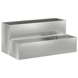 Vidaxl tuin bloempot zilver 100 x 60 x 45 cm gegalvaniseerd staal
