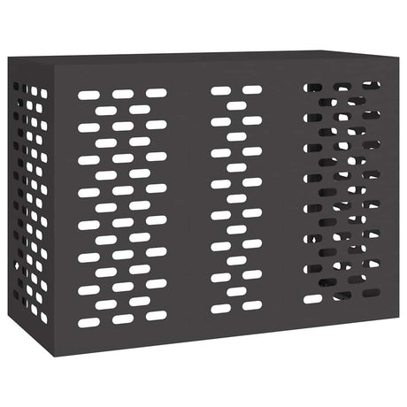 Vidaxl airconditioner hoes zwart 110 x 50 x 80 cm staal