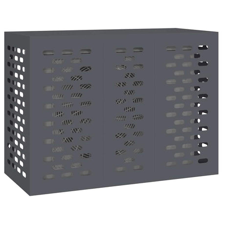 Vidaxl airconditioner hoes antraciet 110 x 50 x 80 cm staal