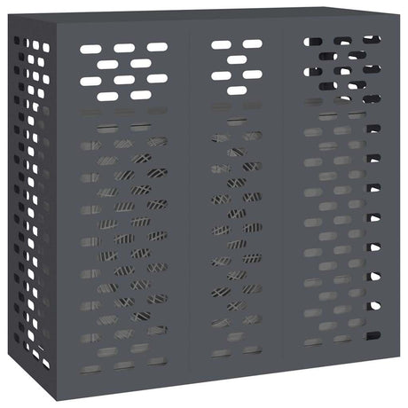 Vidaxl airconditioner hoes antraciet 110 x 50 x 105 cm staal