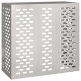 Vidaxl airconditioner hoes zilver 110 x 50 x 105 cm roestvrij staal