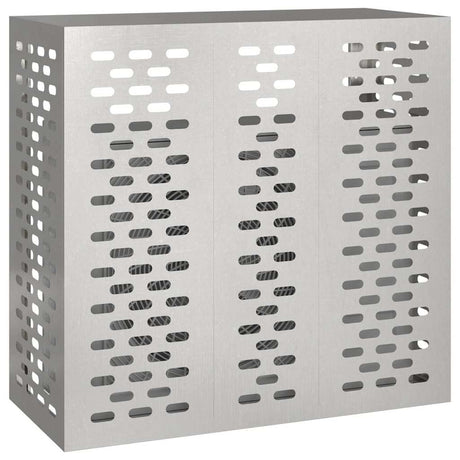 Vidaxl airconditioner hoes zilver 110 x 50 x 105 cm roestvrij staal