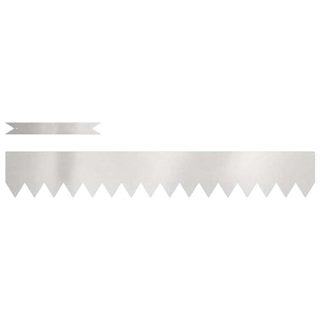 Vidaxl tuinrand 30 pcs zilver 100 x 0.05 x 20 cm roestvrij staal