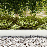 Vidaxl tuinrand 20 pcs wit 100 x 0.05 x 20 cm koudgewalst staal