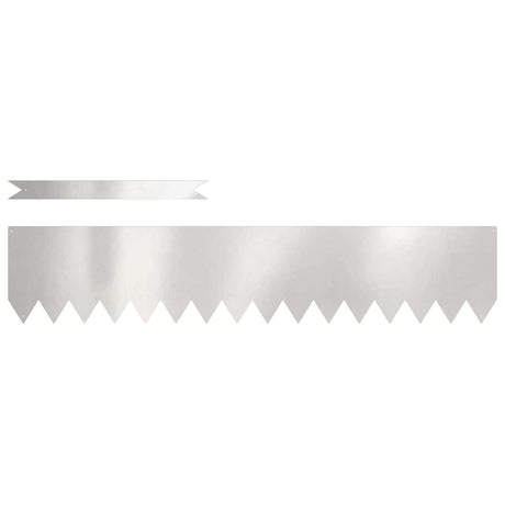 Vidaxl tuinrand 20 pcs zilver 100 x 0.05 x 20 cm roestvrij staal