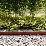 Vidaxl tuinrand 30 pcs bruin 100 x 0.05 x 20 cm cortenstaal