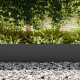 Vidaxl tuinrand 20 pcs zwart 100 x 0.05 x 20 cm koudgewalst staal