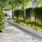 Vidaxl tuinrand 10 pcs zilver 100 x 0.05 x 20 cm gegalvaniseerd staal