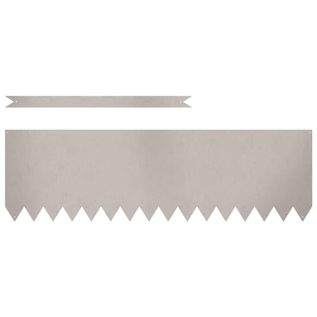 Vidaxl tuinrand 10 pcs bruin 100 x 0.05 x 20 cm cortenstaal