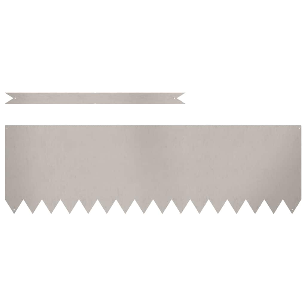 Vidaxl tuinrand 20 pcs bruin 100 x 0.05 x 20 cm cortenstaal