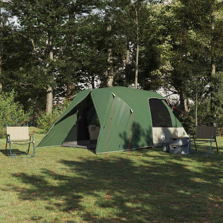 Vidaxl koepeltent met afneembare regenhoes groen 455 x 252 x 178 cm