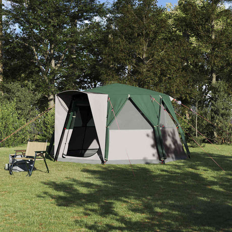 Vidaxl huisje tent met dak met opslag groen 425 x 396 x 222 cm